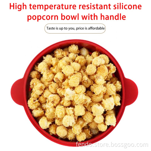 Food Grade Silicone Microwave Popcorn Bowl - Collapsible for Easy Storage